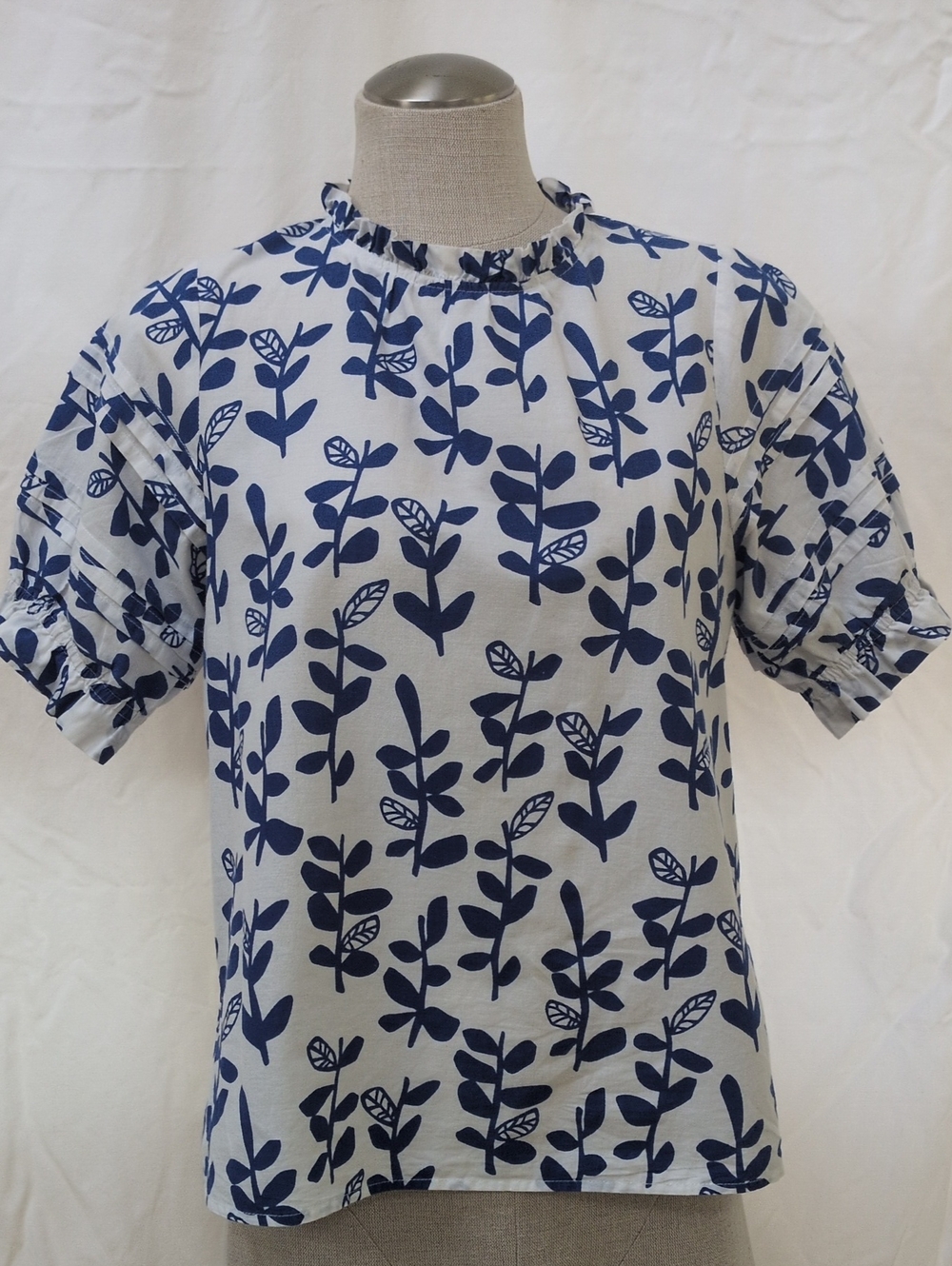 THML Peasant Blouse with Abstract Twigs